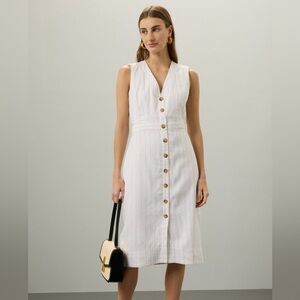 ($248 retail) Club Monaco linen cotton pencil dress size 4 size small